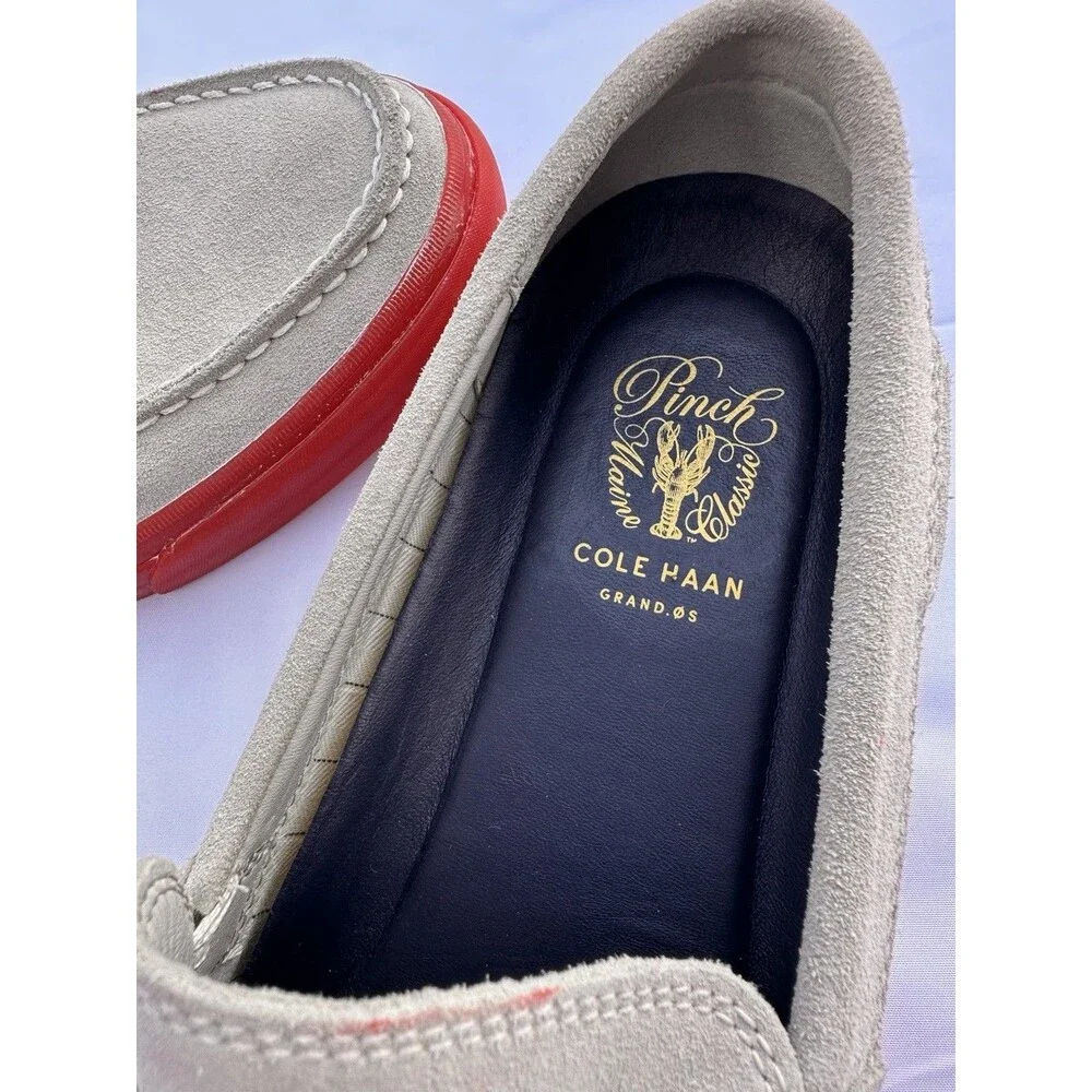 Cole Haan Pinch Penny Loafers 11 M Suede Red Soles Lobster Men’s Grand OS.